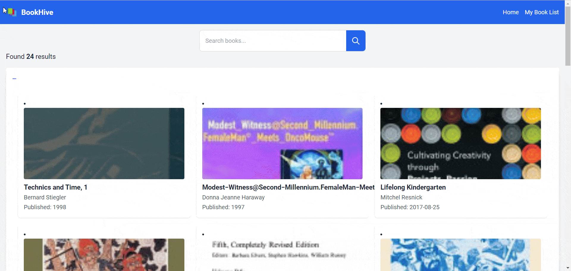 BookHive book review app landing page preview
